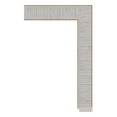 5656-D-894 — 4.44cm Natural PS Moldura para Marco de Fotos