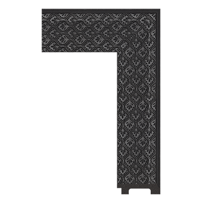 black unfinished classic picture frame moulding