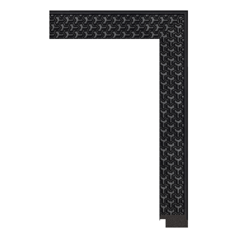 1730-B-3113 — 3.5cm Schwarz PS Bilderrahmenleiste