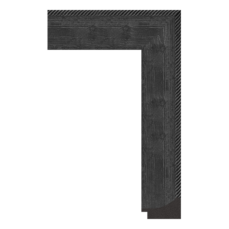 P6423-A-590 — 6.5cm Schwarz PS Bilderrahmenleiste