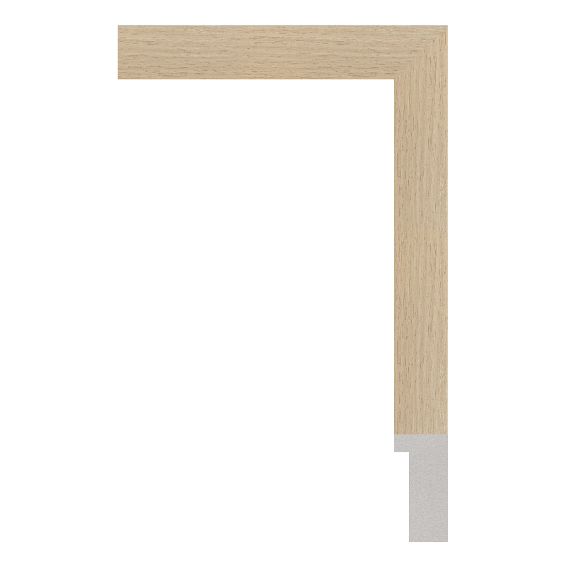 1184-ZU-138 — 2.5cm Natur PS Bilderrahmenleiste