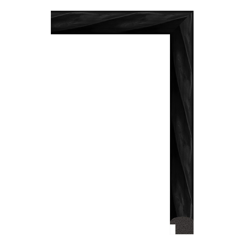 2662-A-010 — 2.3cm Negro PS Moldura para Marco de Fotos