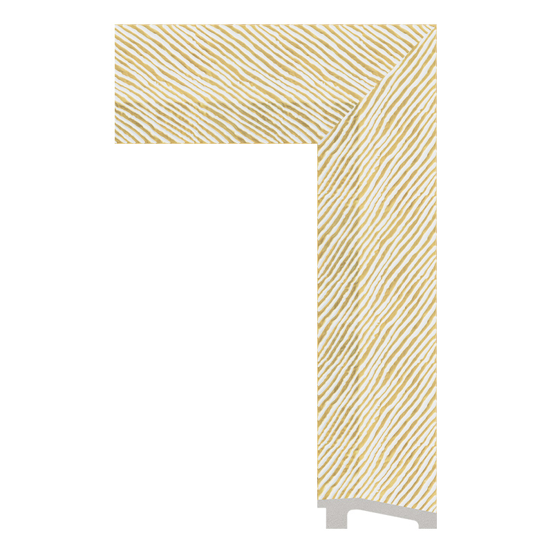6611-WK-B-059GW — 8.8cm Dourado PS Moldura para Quadro