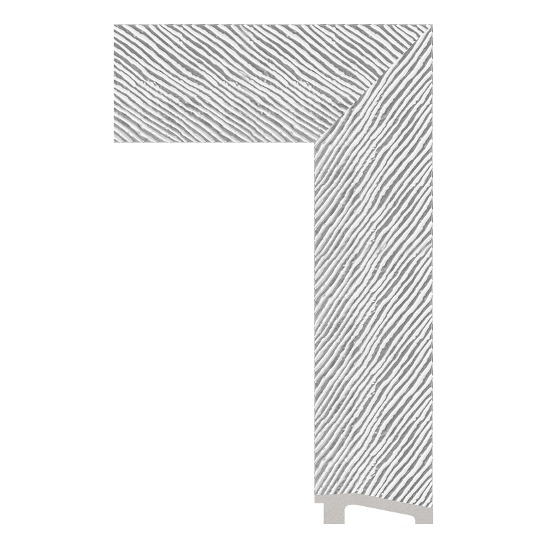 6611-WK-B-059SW — 8.8cm Prateado PS Moldura para Quadro