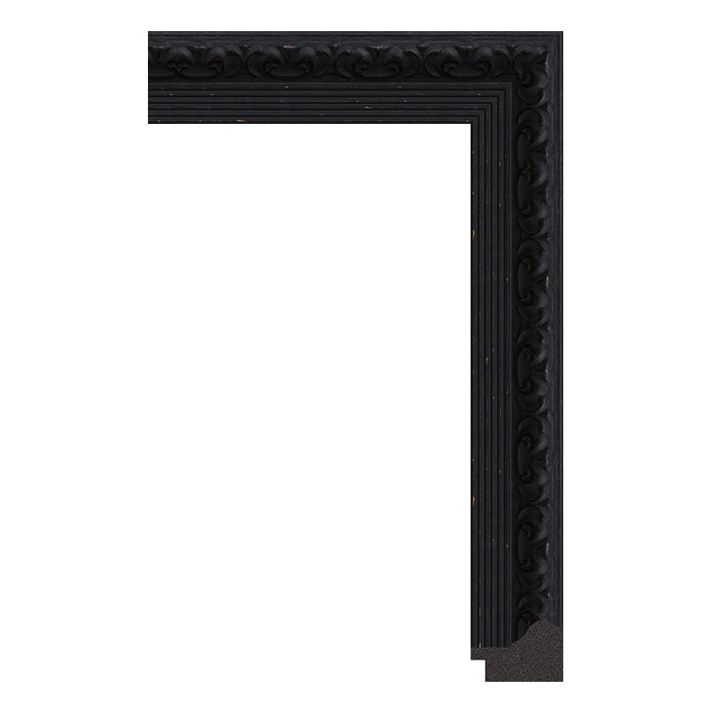6873-A-545 — 3.8cm Negro PS Moldura para Marco de Fotos